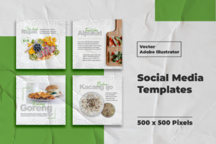 Food Instagram Feed Vector