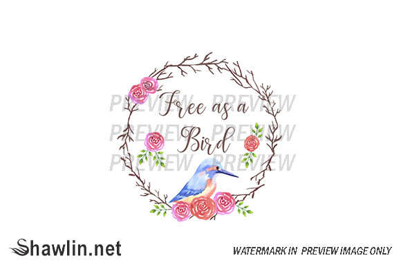 Kingfisher Rose Flower Wreath